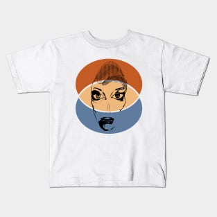 drawing face Kids T-Shirt